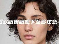 做双眼皮眼睑下至多注意事项（单眼皮可以做眼睑下至吗）