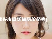 嘉兴市微塑抽脂价格表(费用)热门项目及分享-近8个月均价为8812元