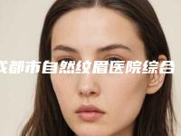 成都市自然纹眉医院综合实力top10强口碑排名公布如下（成都健丽医美网友认可度高）