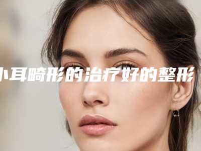 小耳畸形的治疗好的整形医生东营市(张小龙医生就选这几位)