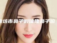 廊坊市鼻子假体隆鼻子价格(价目)表2025版曝光了，立即收藏-廊坊市鼻子假体隆鼻子均价为36715元