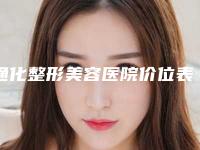 通化整形美容医院价位表2025年新详细首公开附陈旧性疤痕修复案例