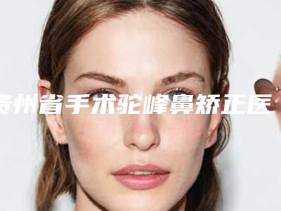 贵州省手术驼峰鼻矫正医生上榜名单前八强口碑炸裂-钟锟医生公立对比值得一看